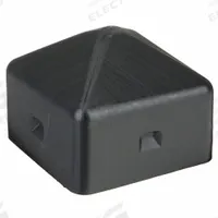 Bollard Cap: 5 1/4 in Overall Lg, 5 1/4 in Overall Wd, Black, Plastic, 5 1/4 in x 5 1/4 in (MPN 1759). Key specifications — Brand: EAGLE; For Use With: Square Bollards; Material: Plastic; Product Type: Bollard Cap.