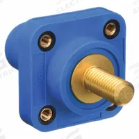 Single Pole Receptacle: Blue, Straight Taper Nose Mating, Threaded Stud Termination, 600V AC/600V DC (MPN HBLFRSCBL). Key specifications — Series: 16; Receptacle Gender: Female; Brand: HUBBELL.