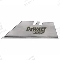 DEWALT Utility Blade: 2 1/2 in Blade Lg, 3/4 in Blade Wd, 0.024 in Blade Thick, Steel (MPN DWHT11131L). Key specifications — attr307708: 410D13; attr307711: Steel; attr307707: Yes; attr324888: DEWALT.