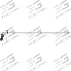 GUARDAIR Air Gun: Pistol-Grip Grip, Aluminum, 3/8 in Female NPT, 1 Nozzle(s), Straight, Focused (MPN U75LJ048AA3). Key specifications — attr1328526: Aluminum; attr1328500: Hanging Hook; attr1328508: GUARDAIR; attr1328515: No; attr1328533: Yes.