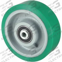APPROVED VENDOR Caster Wheel: 6 in Wheel Dia., 3 in Wheel Wd, Polyurethane, 2,200 lb Load Rating (MPN 4DU69). Key specifications — Brand: APPROVED VENDOR; Wheel/Tread Color: Green.