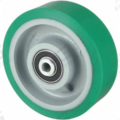 APPROVED VENDOR Caster Wheel: 6 in Wheel Dia., 3 in Wheel Wd, Polyurethane - Polyurethane Tread on Iron Core Wheels