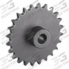 TRITAN Sprocket: One-Sided Hub, For Single Strands, 40, 24 Teeth, 3.831 in Pitch Dia, Steel (MPN 40B24H X 5/8 MPB). Key specifications — attr85387: TRITAN.