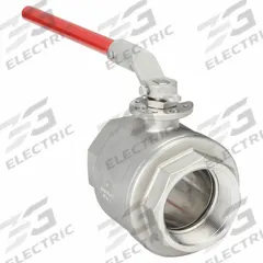 KECKLEY Manual Two-Way Ball Valve: 4 in, Stainless Steel, Straight, FNPT x FNPT, Full Port Ball Port (MPN BVS2THFSSRGSL-400). Key specifications — Brand: KECKLEY; Handle: Locking Lever.
