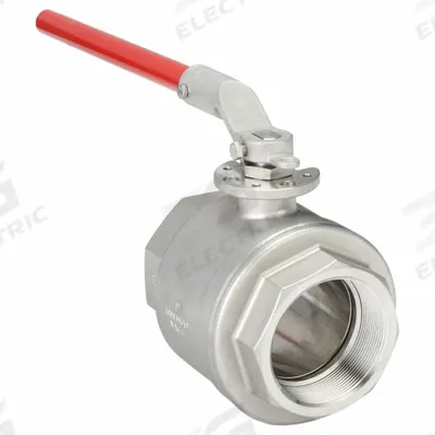 KECKLEY Manual Two-Way Ball Valve: 4 in, Stainless Steel, Straight, FNPT x FNPT - Stainless Steel Ball Valves
