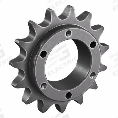 TSUBAKI Sprocket: For 60 Chain, 15 Teeth, 3.607 in Pitch Dia, 3.98 in Outside Dia - Size 60 Bushed-Bore Roller Chain Sprockets