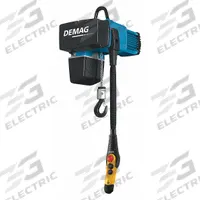 DEMAG Electric Chain Hoist: H4 - Heavy Duty, 460V AC, Hook Mounted - No Trolley, 2 Speeds (MPN DC Com 5-500-1/1 H5 V5.4/1.3-460/60). Key specifications — attr918889: DEMAG; attr918909: Chain Container; attr918925: 460V AC; attr922366: 28 in - 30 in.