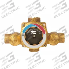 LEONARD VALVE Thermostatic Mixing Valve: 3/4 in Inlet Connection Size, 3/4 in Outlet Connection Size (MPN TM-26-LF-RF). Key specifications — Includes: Wall Support; Brand: LEONARD VALVE.