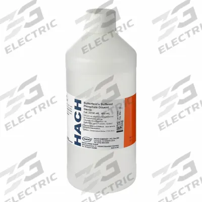 HACH Butterfield's Buffered Phosphate: 450 mL Volume, Liquid, Bottle, Buffer - pH Buffers