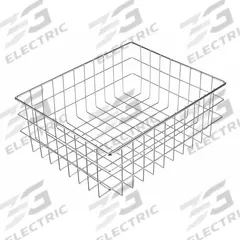MARLIN STEEL WIRE PRODUCTS Storage Basket: Conveyor Basket, Steel, Zinc, Silver (MPN 00279001-12)