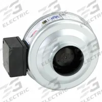 In-Line Duct Fan: 174 cfm Max., 4 in Duct, 72 W, 120V AC, 1 Ph, IP44, Galvanized Steel (MPN 56205). Key specifications — Includes: Mounting Bracket; Brand: FANTECH; Speed Controllable: Yes; High-Efficiency Motor: No; Nameplate Voltage: 120V AC; Number of Speeds: 1; Airflow @ 0.000 in SP - Range: 0 to 249 cfm; High-Efficiency Motor_Broad: Standard-Efficiency Motor.