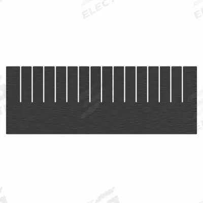 AKRO-MILS Divider: 20 1/4 in x 7 1/4 in, Black, For 14 7/8 in Bin Wd, Plastic - Standard Divider Box Dividers