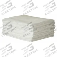 CONDOR Sorbent Pad: 19 3/16 oz Volume Absorbed Per Pad, 19 in x 15 in Pad Size (L x W), White, 50 PK (MPN 35ZR08). Key specifications — Brand: CONDOR; Material: Polypropylene.