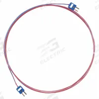 SANI-LOCK Extension Lead: Extension Lead, For Type K Thermocouple Type, 12 ft Extension Cable Lg (MPN ACC-EX-K-12-MM). Key specifications — attr1286510: Mini Connector; attr1286511: Male; attr1286512: Mini Connector; attr1286509: Male; attr1276105: SANI-LOCK.