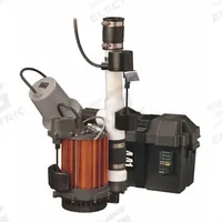 LIBERTY PUMPS Sump/Battery Back-Up System: 1/3 hp, 115V AC, 21 ft Max. Head (Primary Pump), 12V DC (MPN PC237-441). Key specifications — Rated Voltage (Secondary Pump): 12V DC; Brand: LIBERTY PUMPS; Series: PC441; Primary Pump Rated Voltage: 115V AC; Switch (Primary Pump): Vertical Float.