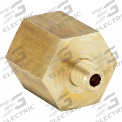 PARKER Metal Pipe Straight: Straight, Brass, 1/8 in x 1/2 in, 3,200 psi - Threaded Extreme-Pressure Hydraulic Pipe Fittings