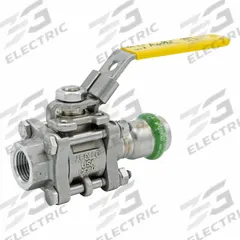 APOLLO Ball Valve: 2 in, Stainless Steel, Straight Valve Body, Press x NPT, Full Port Ball Port (MPN 123457475). Key specifications — Brand: APOLLO; Handle: Lever.