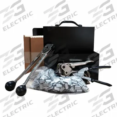 APPROVED VENDOR Strapping Kit: Fits 3/4 in Strap Wd, 0.02 in Thick, 1,765 lb Break Strength - Portable Strapping, Tensioner, Sealer, Cutter, Seals & Tool Box