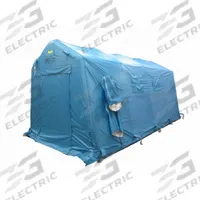 FSI Canopy Tent: 21 ft Overall Lg, 11 ft Overall Wd, 9 ft Overall Ht, HD PVC/Nylon, Blue, Polyester (MPN DAT3060). Key specifications — attr1055387: Repair Kit; attr1055401: Canopy Tent; attr1055372: FSI.