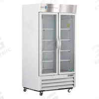AMERICAN BIOTECH SUPPLY Lab Refrigerator: 36 cu ft, Upright, 1°C to 10°C, 34 3/4 in Overall Dp, Temp (MPN ABT-HC-LS-36). Key specifications — Door Opening Style: Left and Right; Color: White; Alarm Type: Temperature; Manufacturer Part Number: ABT-HC-LS-36; Brand: AMERICAN BIOTECH SUPPLY; Product Type: Lab Refrigerator; Door Type: Swing Glass; Refrigerant Type: R-290.