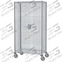METRO Security Cart: 900 lb, 41 in L x 22 in W Self, 41 in L x 22 in W x 68 in H Overall Dim, Silver (MPN SEC33ECQ). Key specifications — Shelf Type: Adjustable; Caster Brake Type: Side Pedal Brake; Brand: METRO; Caster/Wheel Configuration: (2) Swivel; Shelves Included: None.