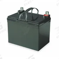 APPROVED VENDOR Sealed Lead Acid Battery: 12V DC, 33 Ah Capacity, 6.1 in Ht, 7.72 in Wd, 5.16 in Dp (MPN 2UKL4). Key specifications — Terminal Connection: Tab with 0.25 in Bolt Hole; Battery Cycle Type: Dual Purpose; Brand: APPROVED VENDOR; Housing Material: ABS.