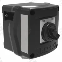 Control Station: 1 Gang, Selector Switch, 1NO/1NC, Off/On, 0 Pilot Lights, 3/4 in, Dead-End Hub (MPN HKHMOD001284WW). Key specifications — Legend: Off/On; Action: Maintained/Maintained; Contact Form: 1NO/1NC; Brand: HUBBELL KILLARK; Operator Configuration Type: (1) Selector Switch.
