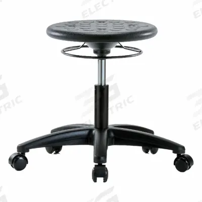 APPROVED VENDOR Stool: Polyurethane, Ht Range 15 1/2 in to 20 1/2 in, 13 in Seat Wd, 13 in Seat Dp - Polyurethane Lab Stools