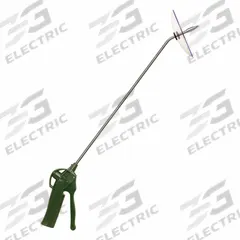 EXAIR Air Gun: Ergonomic Grip, Polyoxymethylene, 1/4 in Female NPT, 20 in Actual Extension Lg, 18 in (MPN 1809SS-20-CS). Key specifications — attr1328526: Polyoxymethylene; attr1328500: Chip Shield; attr1328508: EXAIR; attr1328515: Yes; attr1328533: Yes.
