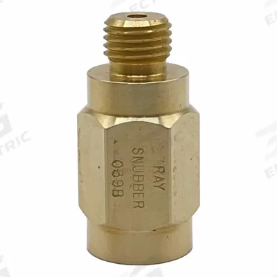RAY Pressure Gauge Snubber: Brass, Piston, Brass, 3,000 psi Max. Pressure, 3 Pistons - Piston-Type Snubbers for Air, Water & Steam