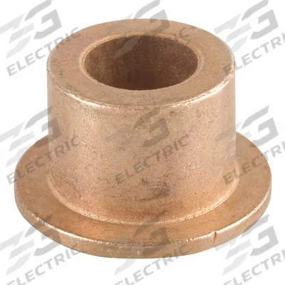 BUNTING BEARINGS Flanged Sleeve Bearing: Bronze, 1/4 in Bore, 3/8 in OD, 3/8 in Lg - Temperature-Resistant Metallic Flanged Sleeve Bearings