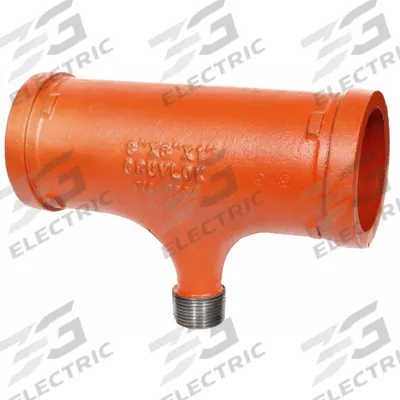GRUVLOK Metal Pipe Tee: Tee, 4 in x 4 in x 1 1/4 in, Carbon Steel, EPDM Seal - Grooved Pipe Fittings