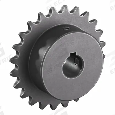 TSUBAKI Single Strand Sprocket: 35, For 3/8 in Chain Pitch, 5/8 in Bore Dia, 24 Teeth - Size 35 Fixed-Bore Roller Chain Sprockets