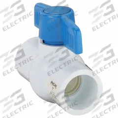 APPROVED VENDOR Manual Two-Way Ball Valve: 1 in, PVC, Straight, Socket x Socket, Full Port Ball Port (MPN 107-635-NP). Key specifications — Brand: APPROVED VENDOR; Handle: Tee.