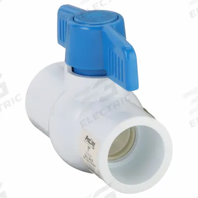 APPROVED VENDOR Manual Two-Way Ball Valve: 1 in, PVC, Straight, Socket x Socket - PVC Ball Valves