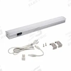 LED Strip Light: 12 in Lg, 99 lm, 4500K, 4.6 W, Plug-In, Silver, Aluminum, 1 in Ht, 120V AC (MPN ZX513-HL-CW-9). Key specifications — attr1262778: 120V AC; attr1262749: Plug-In; attr1262754: Integrated LED; attr1262758: Aluminum; attr1262760: Yes; attr1262765: LED; attr1262776: High/Low; attr1262780: 4500K.