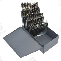CLE-LINE Mechanics Length Drill Bit Set: 29 Pc, 1/16" to 1/2", 135° Split Point, Black Oxide HSS (MPN C21162). Key specifications — attr1238911: Metal Index.