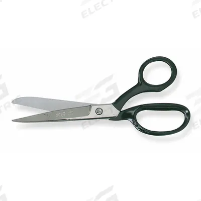 CRESCENT WISS Industrial Shears: Right-Hand, 8 1/4 in Overall Lg, Straight, Steel, Pointed - All-Metal Offset Scissors