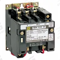 SQUARE D NEMA Magnetic Contactor: Non-Reversing, 3 Poles, NEMA Size 5, 270 A, 480V AC (MPN 8502SGO2V06). Key specifications — Brand: SQUARE D.