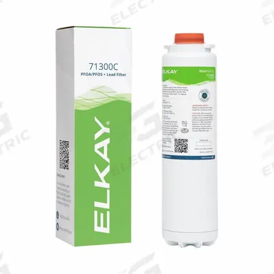 ELKAY Quick-Connect Water Filter: 1 micron, 1.1 gpm, 2,250 gal - Quick-Connect Drinking Fountain & Beverage Machine Water Filters