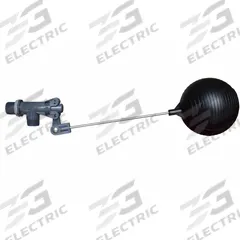 KERICK Float Valve Assembly: For Water Media, Angle Valve Body, Cylindrical, Bulkhead, PVC, MNPT (MPN PT100SS-5). Key specifications — Mounting: Bulkhead; Standards: Standard 169; Arm Adjustability: Adjustable; Connection Gender - Side 1: Male; Connection Gender - Side 2: Male; Brand: KERICK; Connection Type - Side 1: NPT; Connection Type - Side 2: NPT.