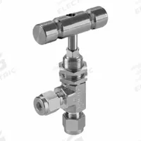 HAM-LET Plumbing Needle Valves: Angle Valve Body, 316 Stainless Steel, Integral Bonnet, Let-Lok, Tee (MPN H-300U-SS-L-R-1/2-M-A). Key specifications — For Media: Liquid; Standards: ISO 2006(E); Brand: HAM-LET; Valve Series: H300U; Stem Type: Regulating; Connection Type - Side 1: Let-Lok; Connection Type - Side 2: Let-Lok; Connection Type: Let-Lok x Let-Lok.