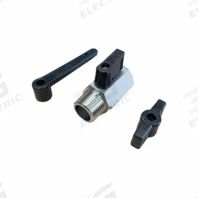APPROVED VENDOR Manual Two-Way Ball Valve: 1/2 in, Brass, Straight, MNPT x FNPT - Mini Brass Ball Valves