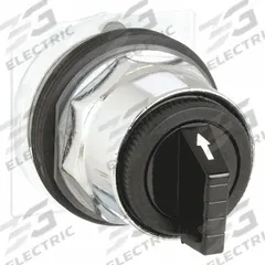 SCHNEIDER ELECTRIC Short-Handled Selector Switch: 30 mm Panel Mount Size, 3 Positions, F Cam (MPN 9001KS46B). Key specifications — Action: Maintained/Maintained/Maintained; Cam: F; Brand: SCHNEIDER; Switch Bezel Material Type: Metallic.