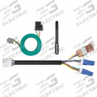 CURT Automotive Electrical Plug: 4-Way Flat, IP67, Dust Cover, Black, Powder Coated (MPN 56225)