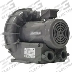FUJI ELECTRIC Regenerative Blower: 2.7 hp, 84.7 in wc Max Op Pressure, 83 in wc Max Vacuum, 575V AC (MPN VFZ501A-5W). Key specifications — attr49842: Three; attr49816: FUJI ELECTRIC; attr49813: VFZ501A-5W; attr49822: 3.0 A; attr49827: Female; attr49830: NPT; attr49833: NPT; attr49845: 575V AC.