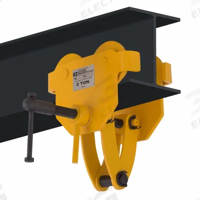 OZ LIFTING PRODUCTS Quick Adjust Trolley: Push - Push Trolleys for Hoists