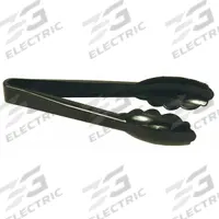 CRESTWARE Serving Tongs: 12 in Overall Lg, Black, Polycarbonate, 1 1/2 in Overall Wd (MPN PCT12BK). Key specifications — Dishwasher Safe: No; Brand: CRESTWARE; NSF Certified: No; Blade Material: Polycarbonate.