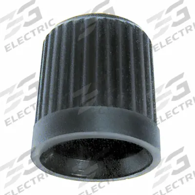 TRU-FLATE Valve Cap: Tire Valve Caps, Grip Seal, Round, Black, 2 in Overall Lg