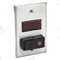 WEISS Switch Plate Thermometer: -40°F to 230°F, +/- 2.7°F, Plug-In (MPN 24DT-L4F0). Key specifications — Brand: WEISS; Display Type: Digital; Accuracy: +/- 2.7°F.